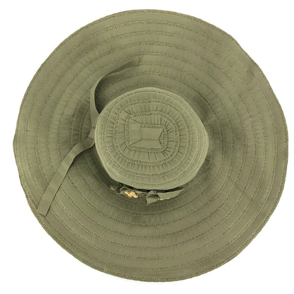 Dorfman Pacific for Scala Collezione Packable Wide Brim Hat Green Neutral OS - Picture 6 of 8